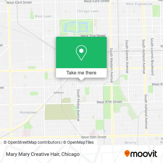 Mary Mary Creative Hair map