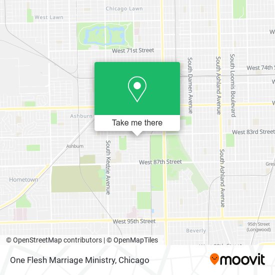 One Flesh Marriage Ministry map