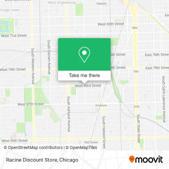Racine Discount Store map