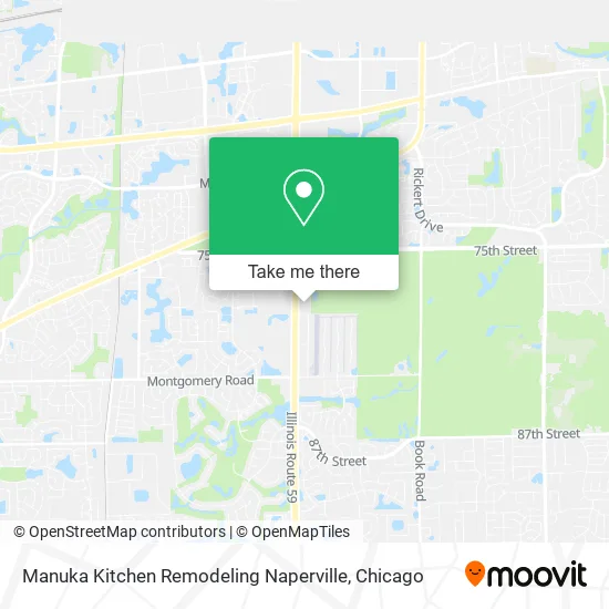 Manuka Kitchen Remodeling Naperville map