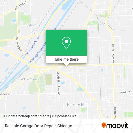 Mapa de Reliable Garage Door Repair