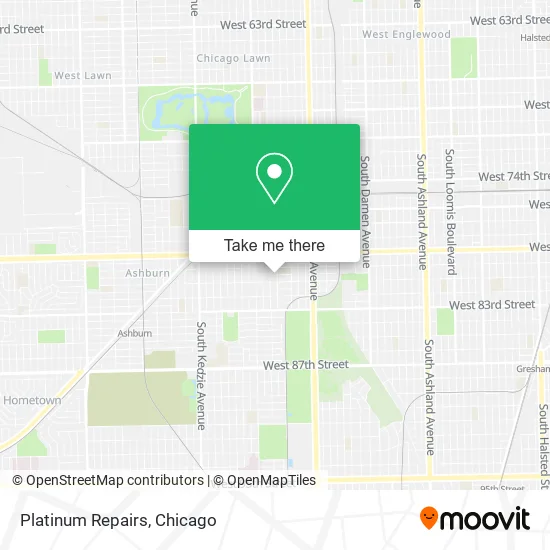 Platinum Repairs map