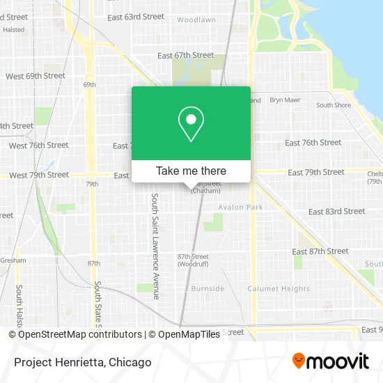 Project Henrietta map