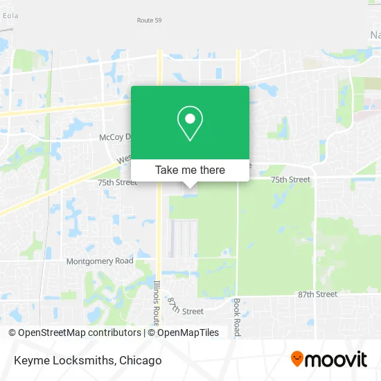 Keyme Locksmiths map