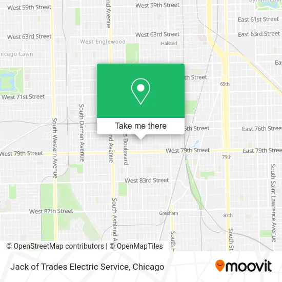 Jack of Trades Electric Service map