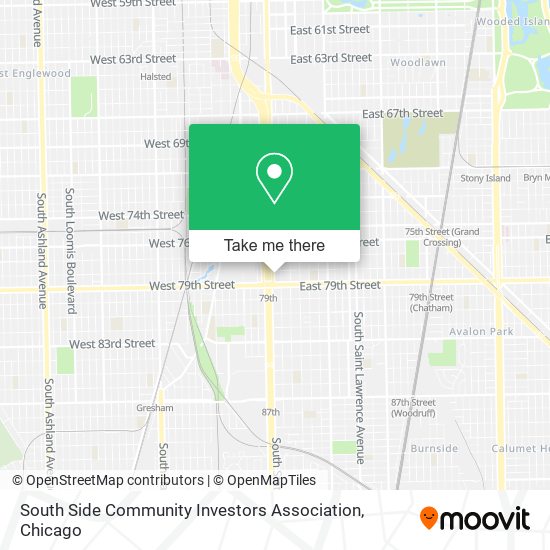 South Side Community Investors Association map