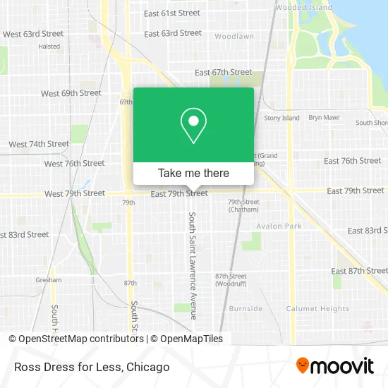 Mapa de Ross Dress for Less