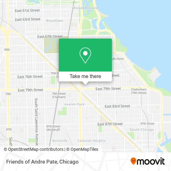 Friends of Andre Pate map