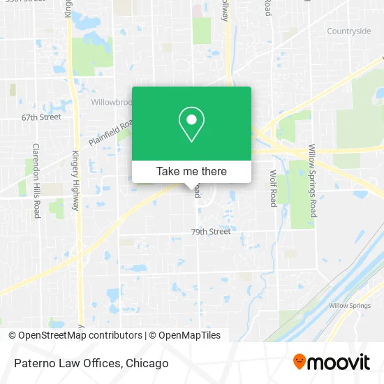 Mapa de Paterno Law Offices