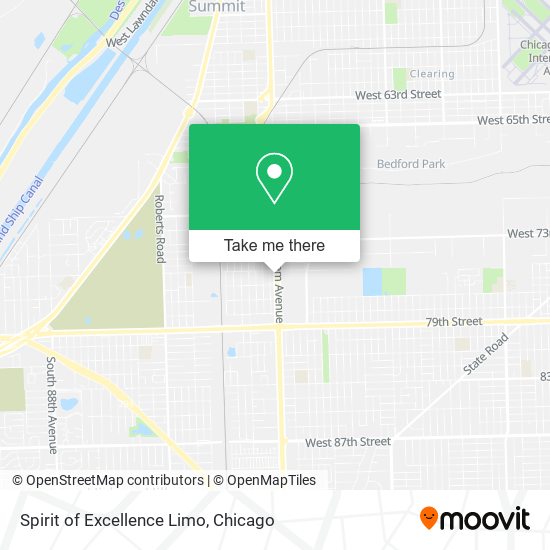 Spirit of Excellence Limo map