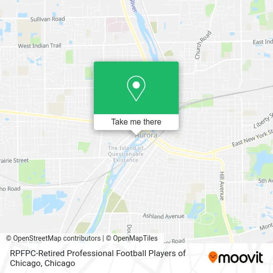 RPFPC-Retired Professional Football Players of Chicago map
