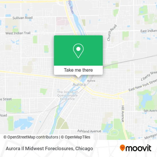 Aurora Il Midwest Foreclosures map
