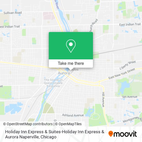 Mapa de Holiday Inn Express & Suites-Holiday Inn Express & Aurora Naperville