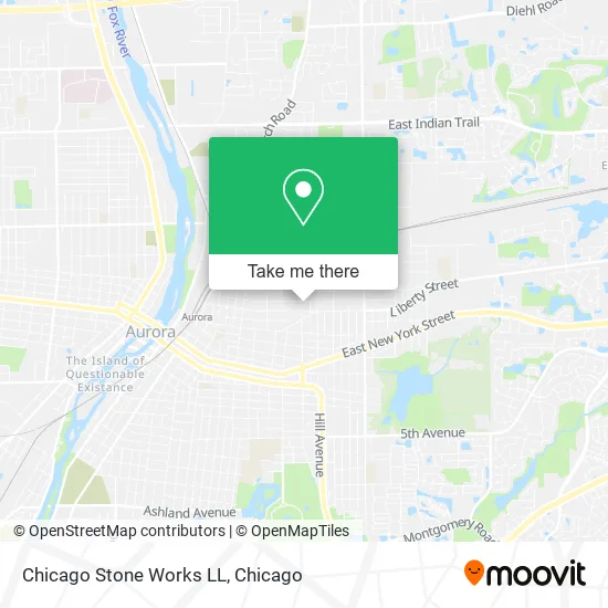 Chicago Stone Works LL map