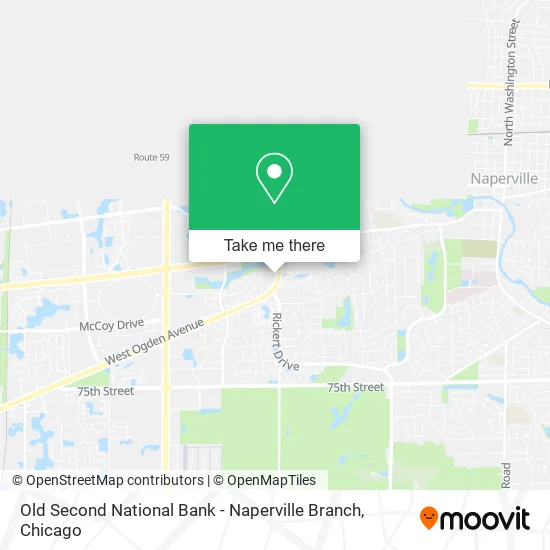 Old Second National Bank - Naperville Branch map