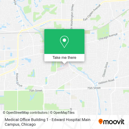 Edwards Building Map How to Get to Medical Office Building 1 - Edward Hospital Main Campus ...