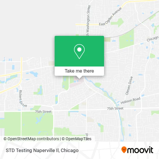 Mapa de STD Testing Naperville Il