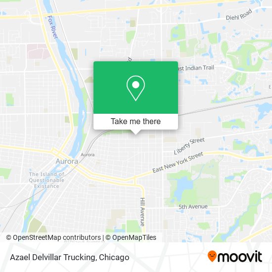 Azael Delvillar Trucking map