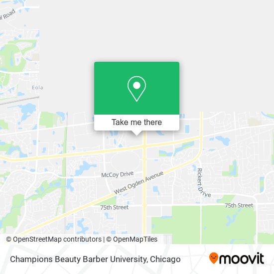 Champions Beauty Barber University map