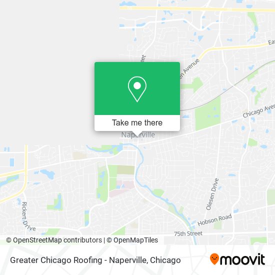 Mapa de Greater Chicago Roofing - Naperville