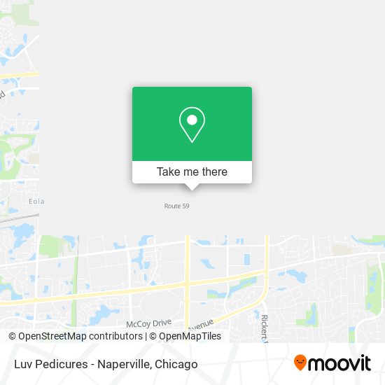 Luv Pedicures - Naperville map
