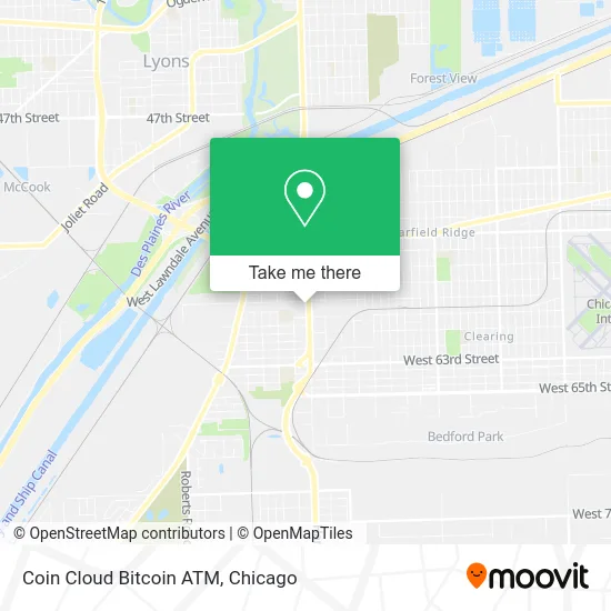 Coin Cloud Bitcoin ATM map