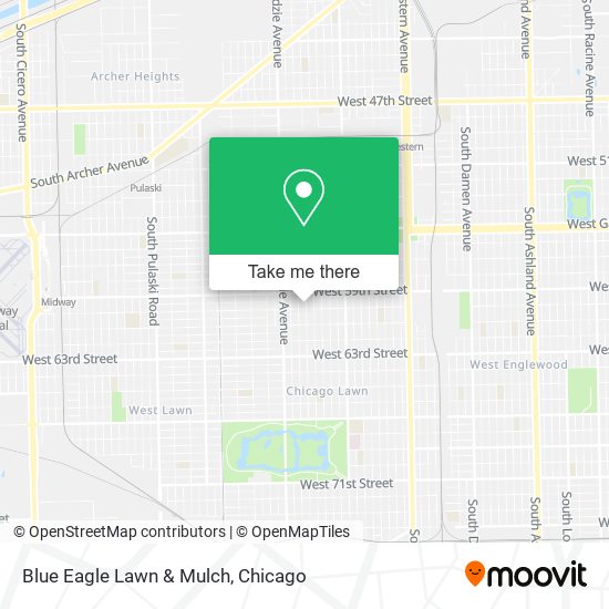 Mapa de Blue Eagle Lawn & Mulch