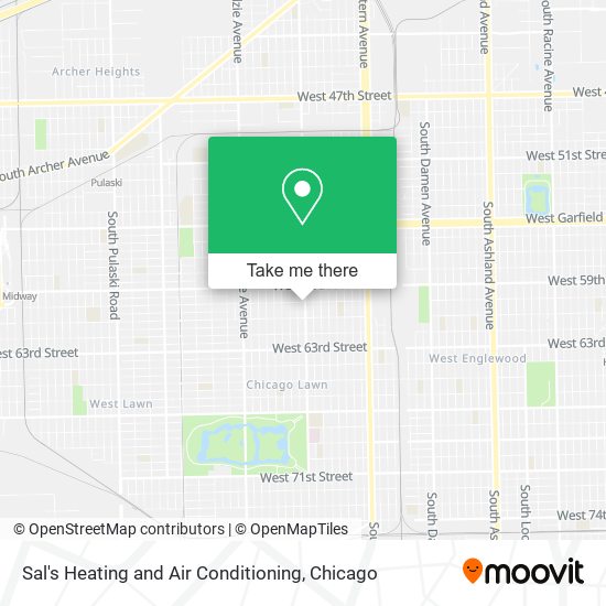 Sal's Heating and Air Conditioning map
