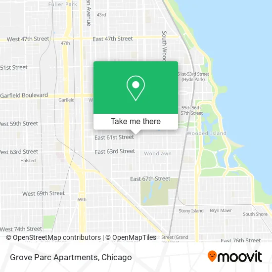 Grove Parc Apartments map