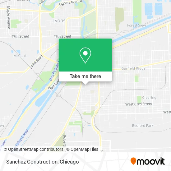 Sanchez Construction map