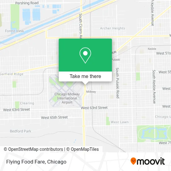 Flying Food Fare map