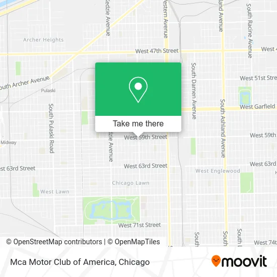 Mca Motor Club of America map