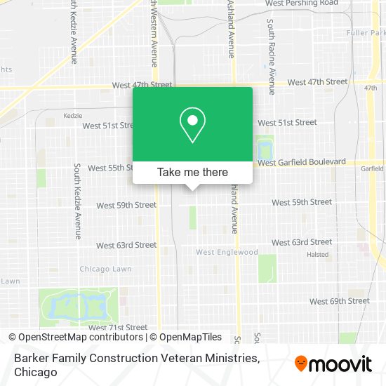 Barker Family Construction Veteran Ministries map