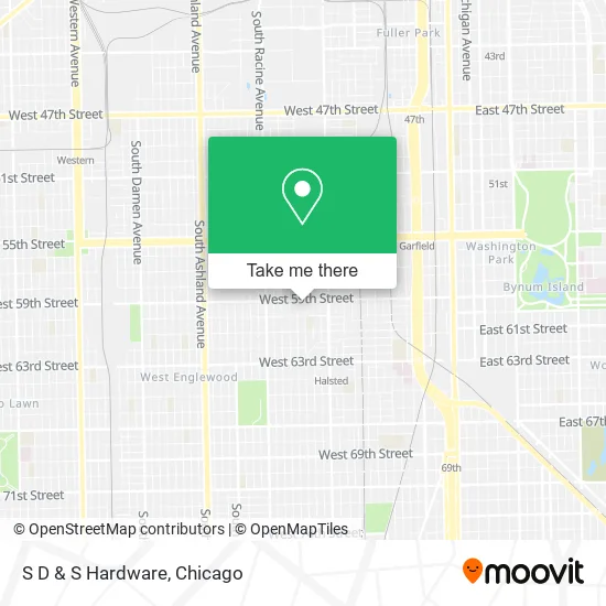 S D & S Hardware map