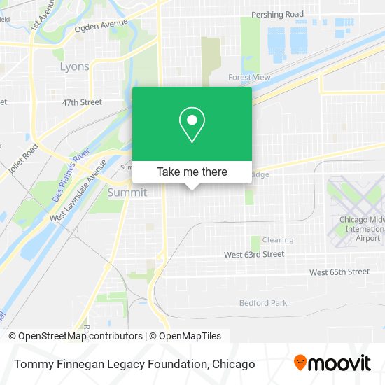 Mapa de Tommy Finnegan Legacy Foundation