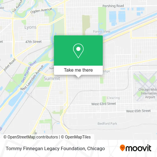 Tommy Finnegan Legacy Foundation map