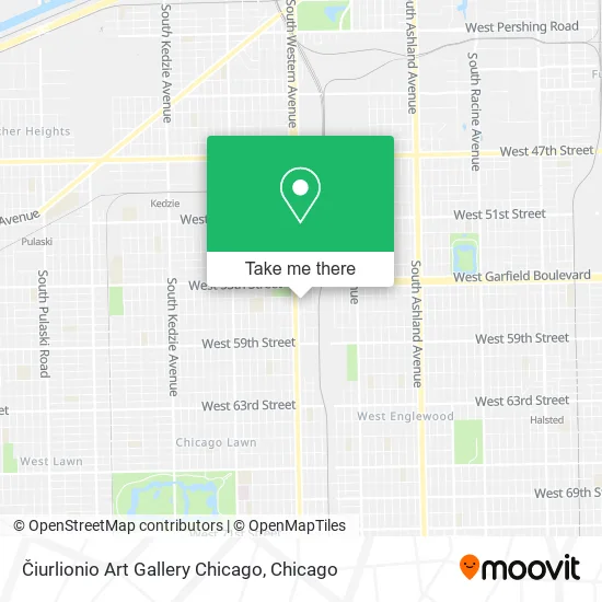 Čiurlionio Art Gallery Chicago map