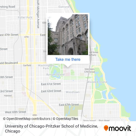 University of Chicago-Pritzker School of Medicine map