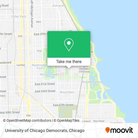 Mapa de University of Chicago Democrats