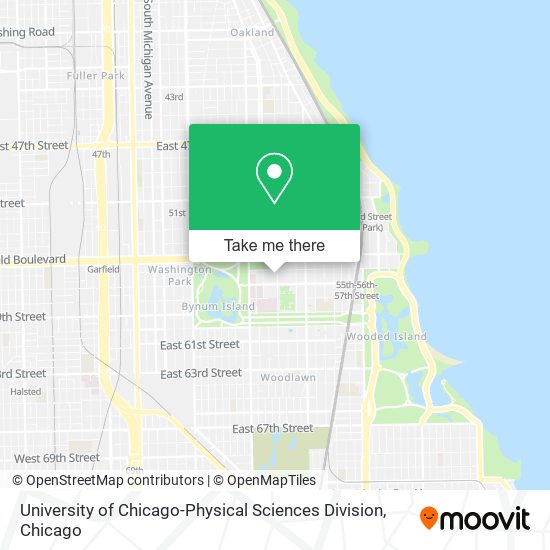 University of Chicago-Physical Sciences Division map