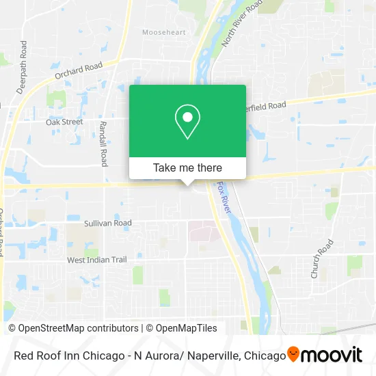 Red Roof Inn Chicago - N Aurora/ Naperville map