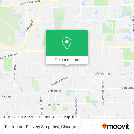 Restaurant Delivery Simplified map