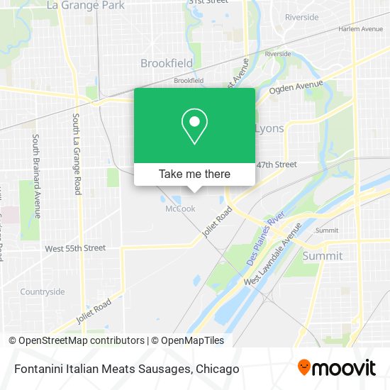 Mapa de Fontanini Italian Meats Sausages