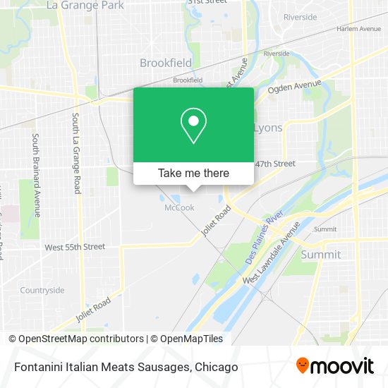 Fontanini Italian Meats Sausages map