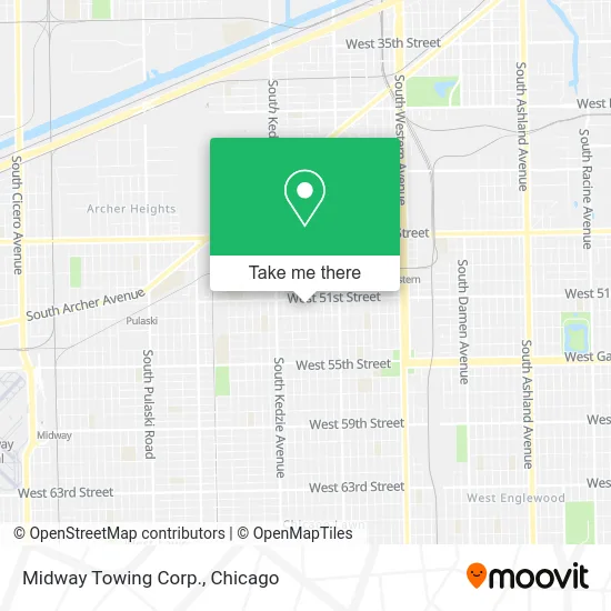 Midway Towing Corp. map