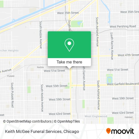 Keith McGee Funeral Services map