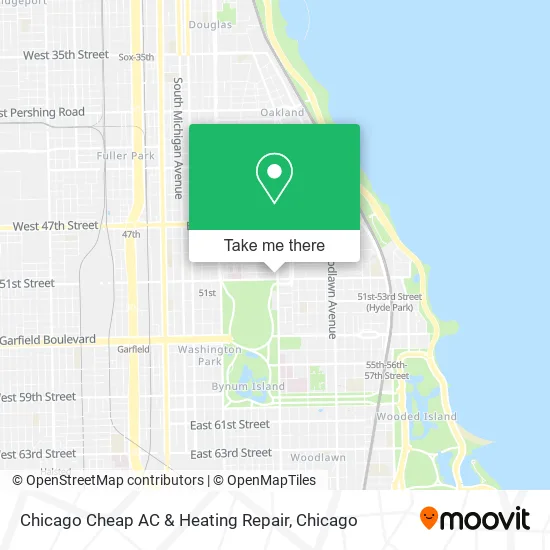 Chicago Cheap AC & Heating Repair map
