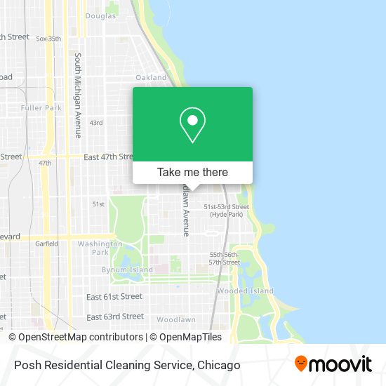 Posh Residential Cleaning Service map