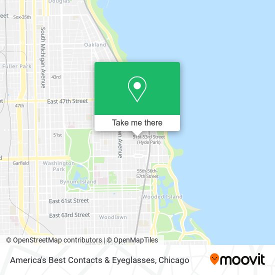 America's Best Contacts & Eyeglasses map