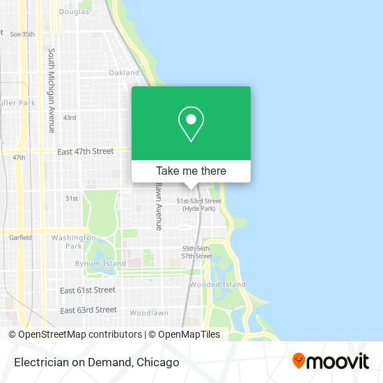 Electrician on Demand map